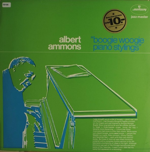Ammons, Albert: Boogie Woogie Piano Stylings