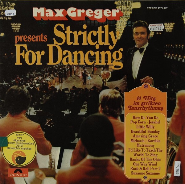 Greger, Max: Strictly for Dancing
