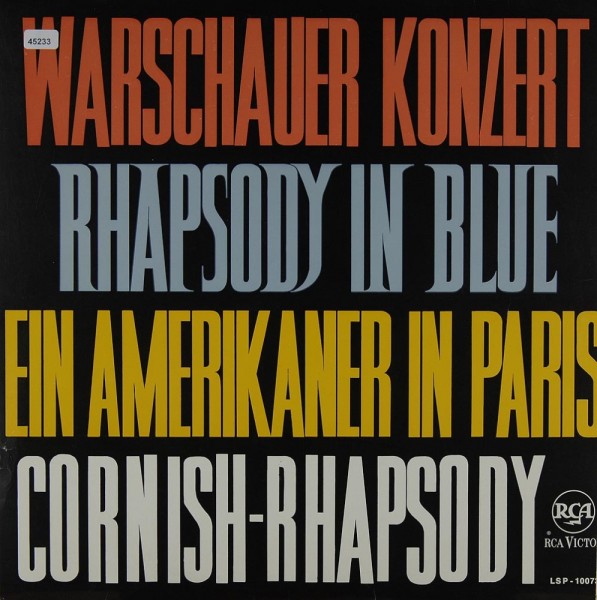 Fiedler, Arthur &amp; Boston Pops u.a.: Warschauer Konzert / Rhapsody in Blue u.a.