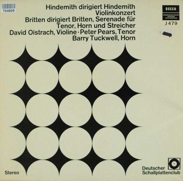 Paul Hindemith, Benjamin Britten, David Ois: Hindemith Dirigiert Hindemith Violinkonzert / Britten D