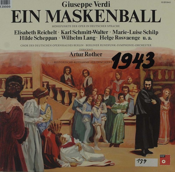 Giuseppe Verdi: Ein Maskenball - Höhepunkte Der Oper In Deutscher Sprach