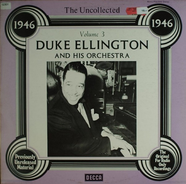 Ellington, Duke: The Uncollected Vol. 3
