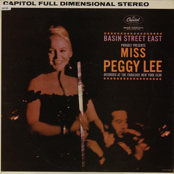 Lee, Peggy: Basin Street East