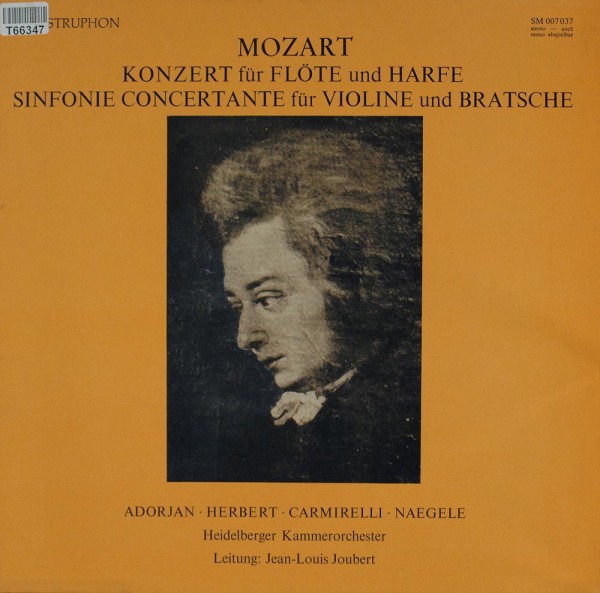 Wolfgang Amadeus Mozart / Heidelberger Kamm: Konzert Für Flöte Und Harfe, Sinfonie Concertante Für V