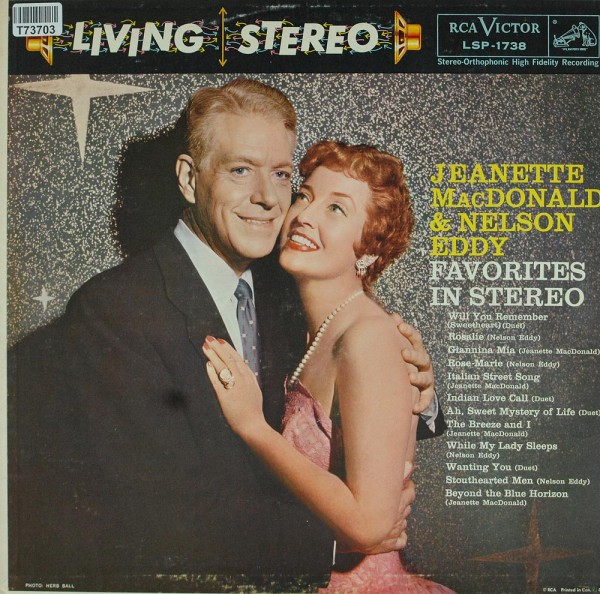Jeanette MacDonald &amp; Nelson Eddy: Favorites In Stereo