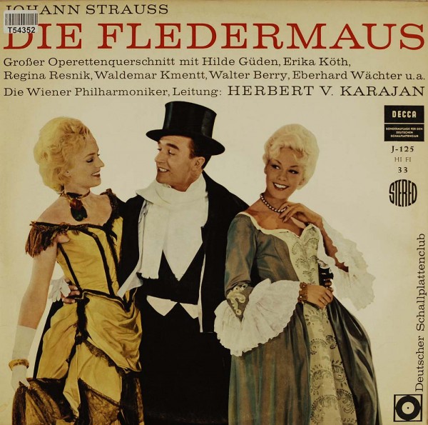 Johann Strauss Jr., Wiener Staatsopernchor, Wiener Philharmoniker, Herbert Von Karajan: Die Flederma