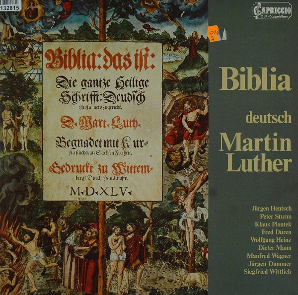 Unknown Artist: Biblia Deutsch: Martin Luther