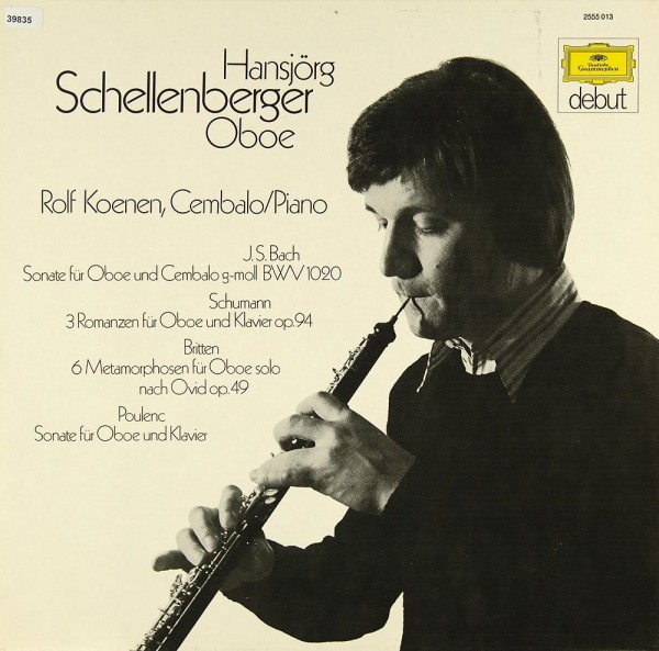 Schellenberger, Hansjörg: Oboenstücke von Bach, Schumann, Britten &amp; Poulenc