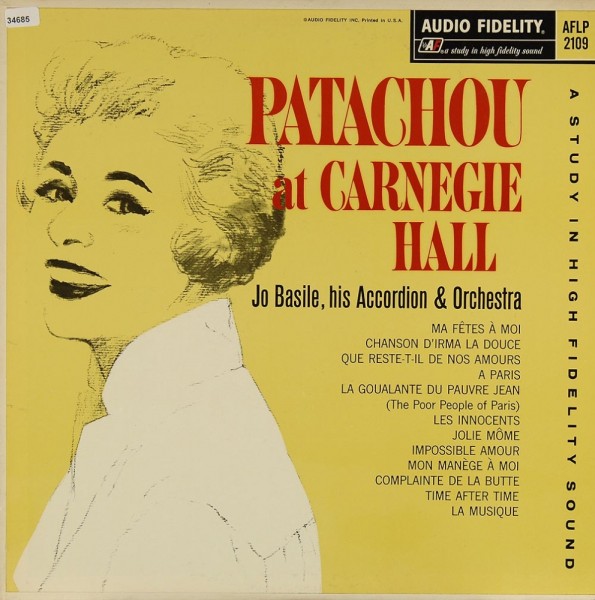 Patachou / Basile, Jo: Patachou at Carnegie Hall