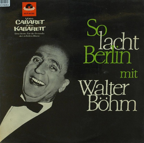 Walter Böhm: So Lacht Berlin Mit Walter Böhm