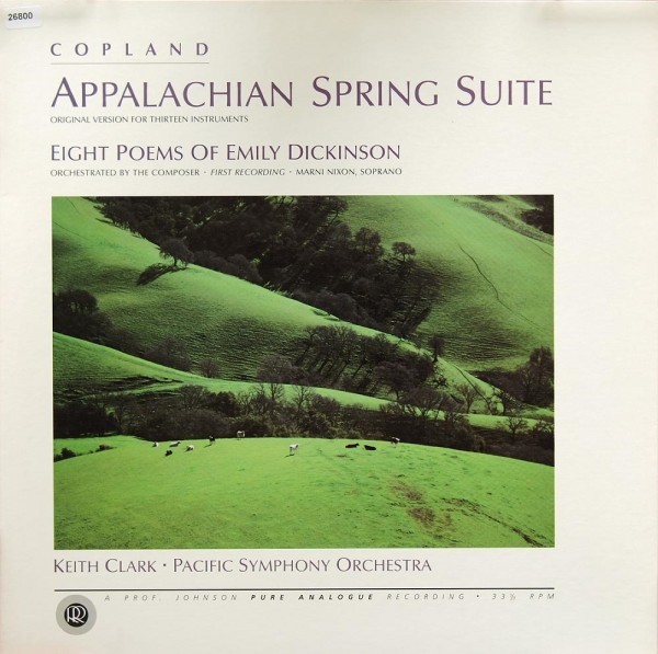 Copland: Appalachian Spring Suite / Eight Poems of E. D.