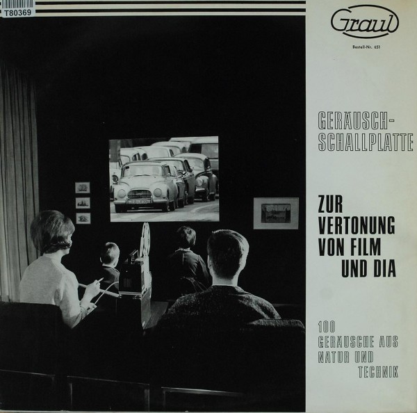 Arno Graul: Geräusch-Schallplatte Für Dia- Und Filmvertonung. Geräus