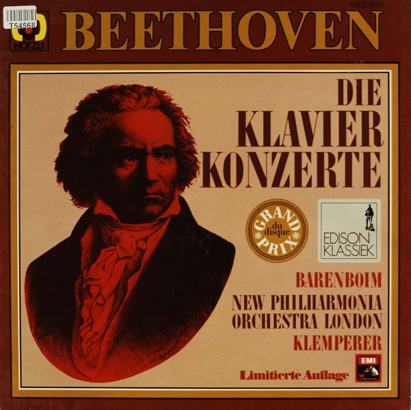 Ludwig van Beethoven - Daniel Barenboim - Otto Klemperer, New Philharmonia Orchestra: Die Klavierkon