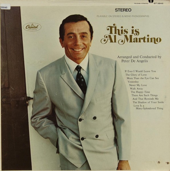 Martino, Al: This is Al Martino