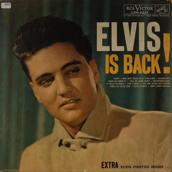 Presley, Elvis: Elvis is Back!