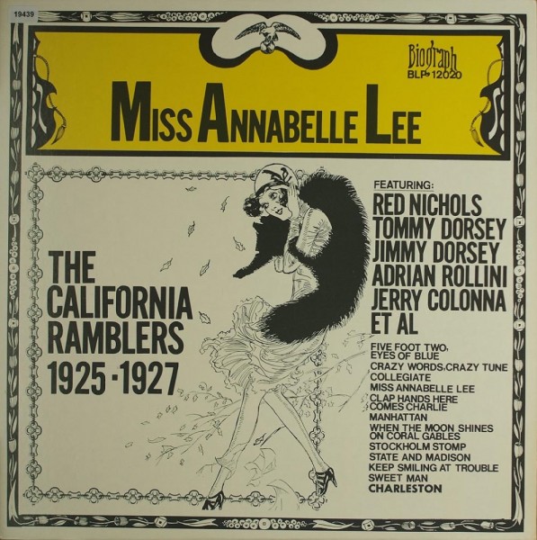 California Ramblers, The: Miss Annabelle Lee 1925-1927