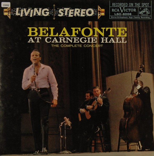 Belafonte, Harry: Belafonte at Carnegie Hall