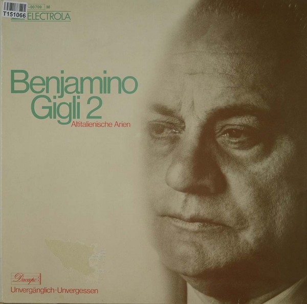 Beniamino Gigli: Altitalienische Arien