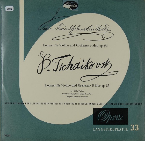 Mendelssohn Bartholdy / Tschaikowsky: Konzerte für Violine &amp; Orchester