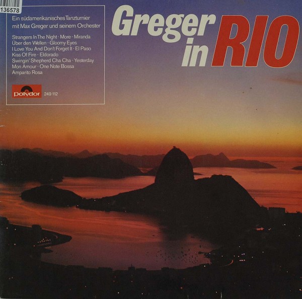 Max Greger Und Sein Orchester: Greger In Rio